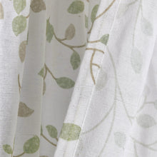 Load image into Gallery viewer, Linen Button Botanical Garden Window Curtain Panel
