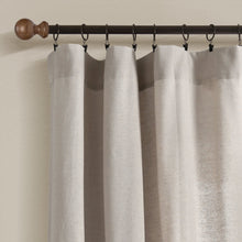 Load image into Gallery viewer, Linen Button Botanical Garden Window Curtain Panel
