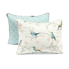 Load image into Gallery viewer, Botanical Bird &amp; Flower Quilt 3 Piece Set
