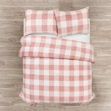 Load image into Gallery viewer, Plaid Ultra Soft Faux Fur All Season Comforter Set
