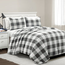 Load image into Gallery viewer, Plaid Ultra Soft Faux Fur All Season Comforter Set
