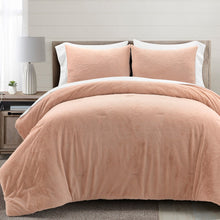 Cargar imagen en el visor de la galería, Modern Solid Ultra Soft Faux Fur Comforter Bed In A Bag
