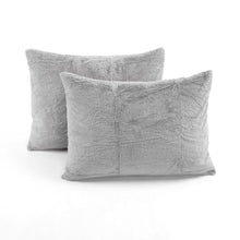 Cargar imagen en el visor de la galería, Modern Solid Ultra Soft Faux Fur Comforter Bed In A Bag
