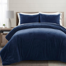 Carregar imagem no visualizador da galeria, Modern Solid Ultra Soft Faux Fur Comforter Bed In A Bag
