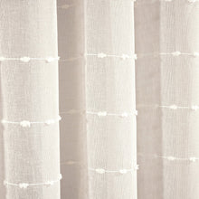 Cargar imagen en el visor de la galería, Farmhouse Textured Grommet Sheer Ultra Wide Window Curtain Panel
