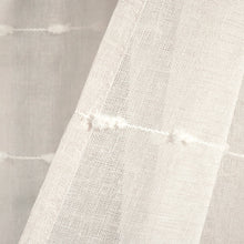 Cargar imagen en el visor de la galería, Farmhouse Textured Grommet Sheer Ultra Wide Window Curtain Panel
