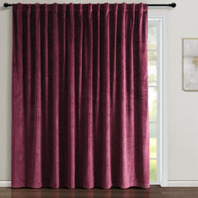 Load image into Gallery viewer, Prima Velvet Solid Ultra Wide Light Filtering Window Curtain Panel
