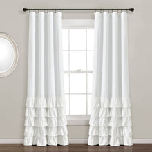 Load image into Gallery viewer, Allison Ruffle 100% Blackout Window Curtain Panel
