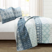 Load image into Gallery viewer, Bohemian Stripe Quilt 3 Piece Set
