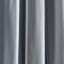 Cargar imagen en el visor de la galería, Grommet Sheer With Insulated Blackout Lining Curtain Panel Set
