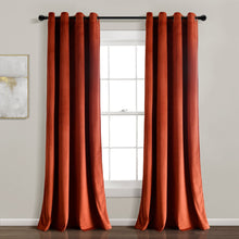 Load image into Gallery viewer, Prima Velvet Solid 100% Blackout Window Curtain Panel
