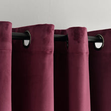 Load image into Gallery viewer, Prima Velvet Solid 100% Blackout Window Curtain Panel
