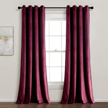 Load image into Gallery viewer, Prima Velvet Solid 100% Blackout Window Curtain Panel
