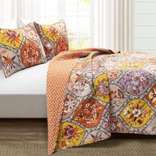 Load image into Gallery viewer, Bohemian Flower Cotton Quilt 3 Piece Set
