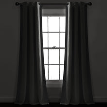 Load image into Gallery viewer, Block Border Blackout Window Curtain Panel
