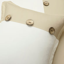 Cargar imagen en el visor de la galería, Linen Button Comforter 5 Piece Set
