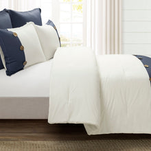 Load image into Gallery viewer, Linen Button Comforter 5 Piece Set
