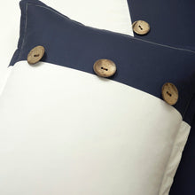 Cargar imagen en el visor de la galería, Linen Button Comforter 5 Piece Set
