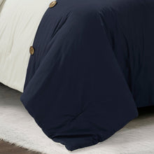 Load image into Gallery viewer, Linen Button Comforter 5 Piece Set
