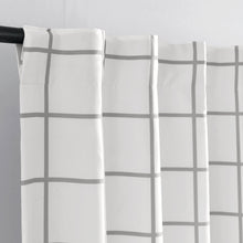 Carregar imagem no visualizador da galeria, Urban Square Grid Blackout Window Curtain Panel Set
