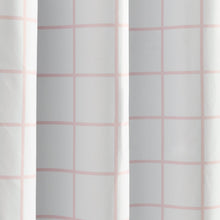 Cargar imagen en el visor de la galería, Urban Square Grid Blackout Window Curtain Panel Set
