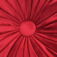 Cargar imagen en el visor de la galería, Round Pleated Soft Velvet Throw Pillow
