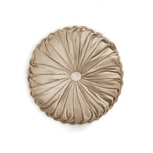 Cargar imagen en el visor de la galería, Round Pleated Soft Velvet Throw Pillow
