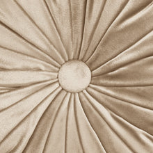 Cargar imagen en el visor de la galería, Round Pleated Soft Velvet Throw Pillow
