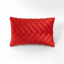 Load image into Gallery viewer, Velvet Pleat Decorative Pillow
