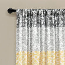 Load image into Gallery viewer, Bohemian Stripe Window Curtain Panel Set
