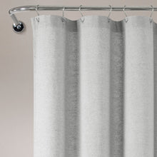 Load image into Gallery viewer, Boho Polka Dot Yarn Dyed Recycled Cotton Blend Shower Curtain
