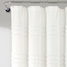 Cargar imagen en el visor de la galería, Boho Kendra Tufted Yarn Dyed Recycled Cotton Blend Shower Curtain
