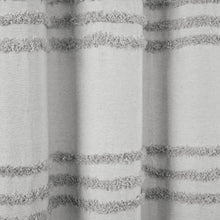 Cargar imagen en el visor de la galería, Boho Kendra Tufted Yarn Dyed Recycled Cotton Blend Shower Curtain
