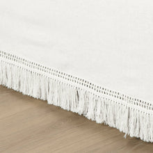 Cargar imagen en el visor de la galería, Boho Fringe 15-Inch Tailored Drop Easy Fit Bed Skirt
