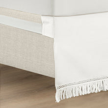 Cargar imagen en el visor de la galería, Boho Fringe 15-Inch Tailored Drop Easy Fit Bed Skirt
