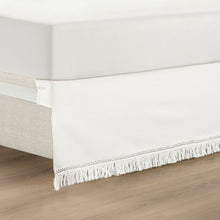 Cargar imagen en el visor de la galería, Boho Fringe 15-Inch Tailored Drop Easy Fit Bed Skirt
