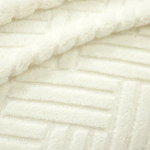 Cargar imagen en el visor de la galería, Super Cozy Ultra Soft Sherpa Jacquard Geo Blanket/Bedspread
