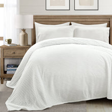 Load image into Gallery viewer, Super Cozy Ultra Soft Ribbed Faux Fur Oversized Blanket/Bedspread
