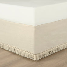 Load image into Gallery viewer, Boho Fringe 15-Inch Tailored Drop Easy Fit Bed Skirt
