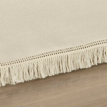 Cargar imagen en el visor de la galería, Boho Fringe 15-Inch Tailored Drop Easy Fit Bed Skirt
