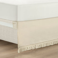 Cargar imagen en el visor de la galería, Boho Fringe 15-Inch Tailored Drop Easy Fit Bed Skirt
