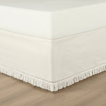 Cargar imagen en el visor de la galería, Boho Fringe 15-Inch Tailored Drop Easy Fit Bed Skirt
