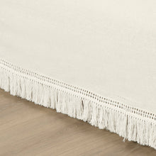 Cargar imagen en el visor de la galería, Boho Fringe 15-Inch Tailored Drop Easy Fit Bed Skirt
