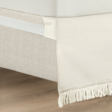 Load image into Gallery viewer, Boho Fringe 15-Inch Tailored Drop Easy Fit Bed Skirt
