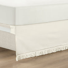 Cargar imagen en el visor de la galería, Boho Fringe 15-Inch Tailored Drop Easy Fit Bed Skirt
