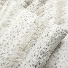 Load image into Gallery viewer, Leopard Textured Faux Fur Comforter 3 Piece Set
