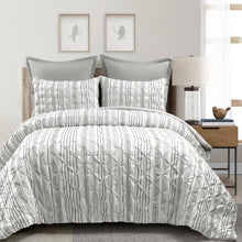 Load image into Gallery viewer, Ravello Pintuck Stripe 5 Piece Comforter Set
