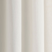 Cargar imagen en el visor de la galería, Luxury Modern Flower Linen Like Embroidery Border Window Curtain Panel
