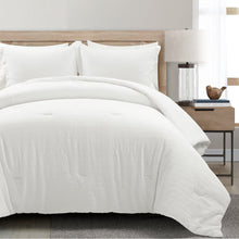 Cargar imagen en el visor de la galería, Haniya Solid Waffle Woven Cotton Textured Comforter Set
