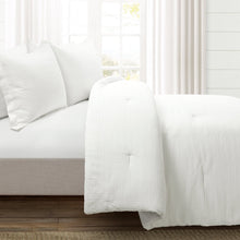 Cargar imagen en el visor de la galería, Haniya Solid Waffle Woven Cotton Textured Comforter Set
